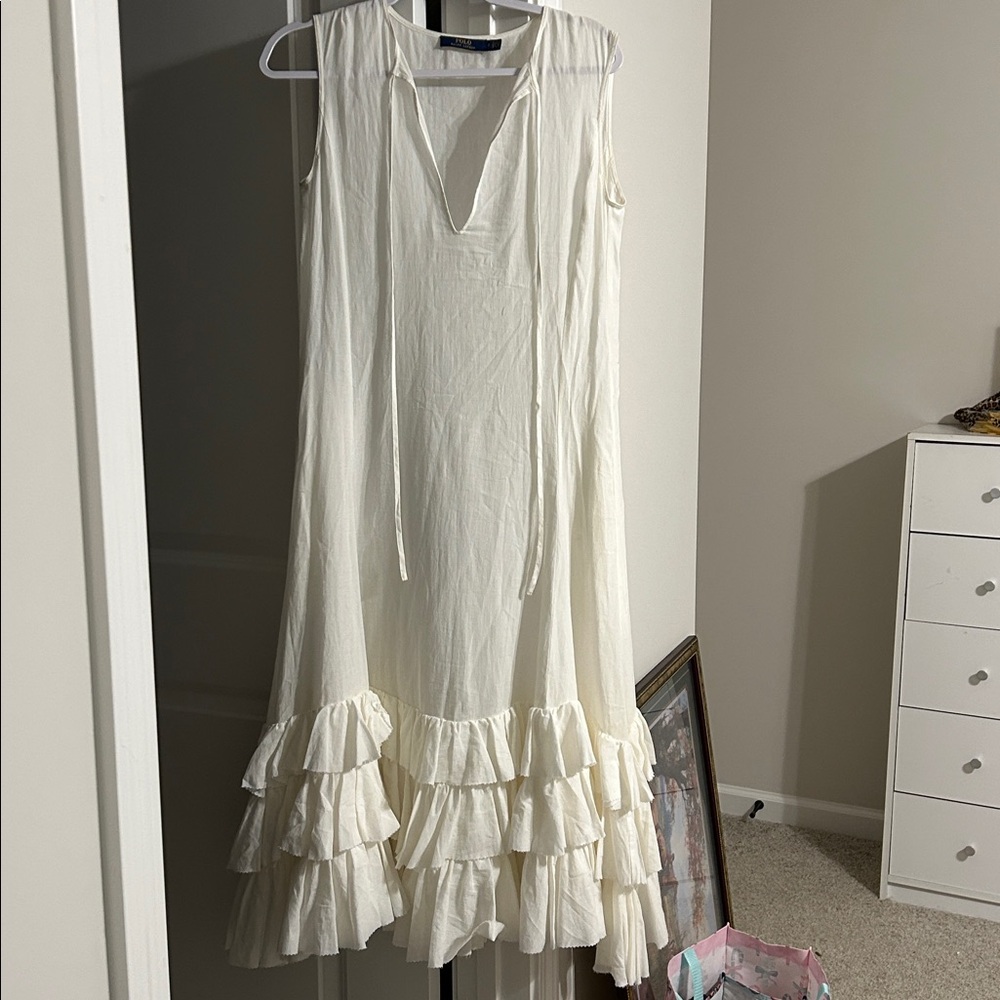 Ralph Lauren Polo Ivory Slip Dress
